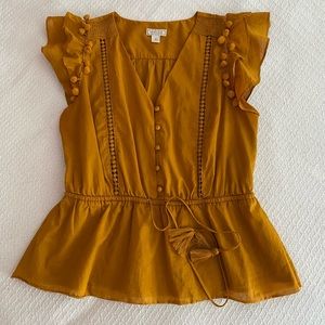 J. Crew Point Sur Blouse